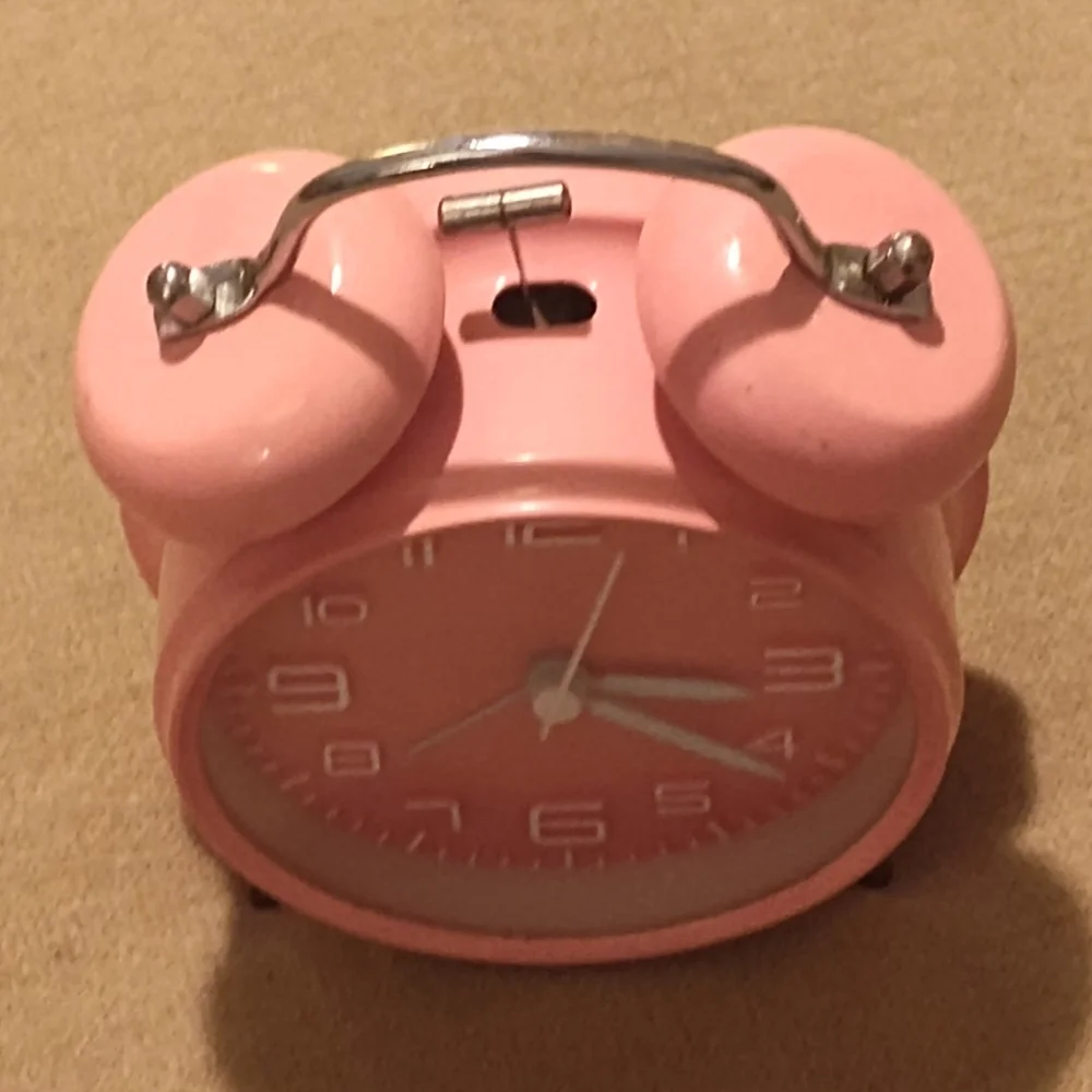 Pink Retro Alarm Clock